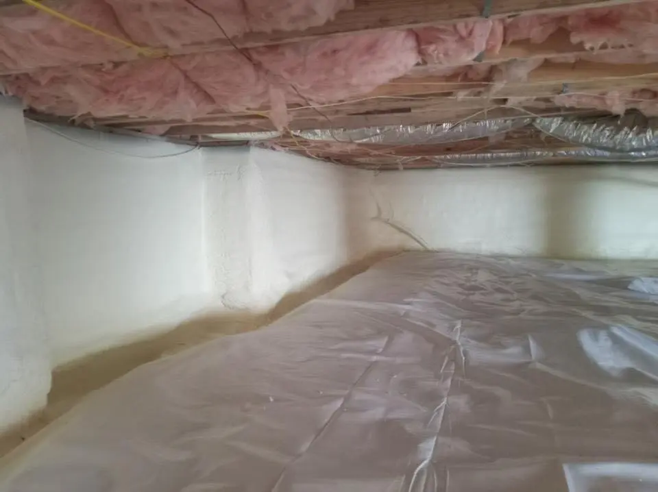 Crawl space encapsulation with closed-cell spray foam for Spray Foam Roofing in Silver Lake